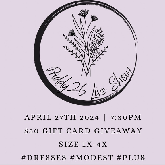 PRIDDY26 POSH SHOW LISTING- PLUS SIZE & MODEST! Like to be notified! - Picture 7 of 7